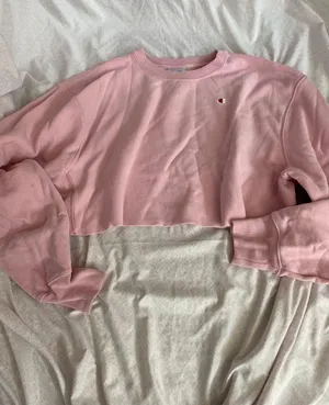 Champion pink cropped crewneck thumbnail 4