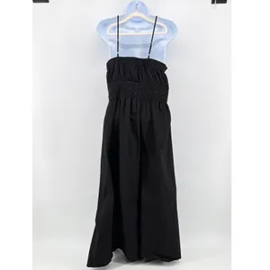 Rachel Parcell Black Halter Maxi Dress Smocked Waist Adjustable Straps L Large thumbnail 6