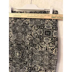 LuLaRoe Cassie Pencil Skirt Womens Large Black Cream Paisley Damask Midi Skirt thumbnail 5