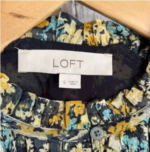 Loft Floral Smocked Blouse •Small thumbnail 6