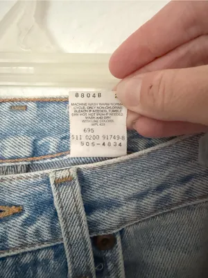 Vintage Levi's 505 Straight Leg Jeans Sz 6 thumbnail 6