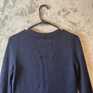 Y2k Hollister Navy Blue Button-Up‎ Cardigan V-Neck Women's Size Large thumbnail 5