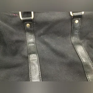 Victoria'S Secret Black Canvas Bag thumbnail 10