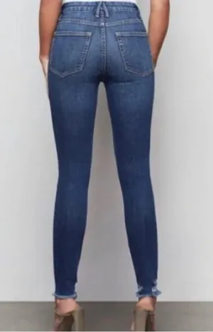 Good American Good Legs Chewed Hem Skinny Jeans 29 size 8 thumbnail 4