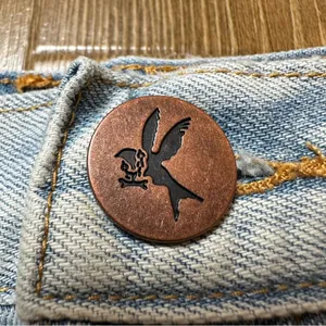 One Teaspoon One X Junkyard Denim Mini Skirt in Phoenix Size 25 Distressed Light thumbnail 13