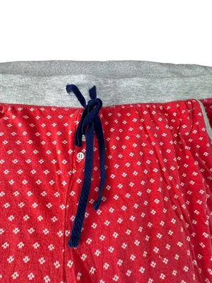 Cuddl Duds Red Polka Dot Long-Sleeve Pajama Set with Gray Trim thumbnail 10