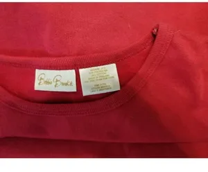 Bobbie Brooks Womens Ugly Holiday Christmas Card Red Sweatshirt Size Medium 8/10 thumbnail 2
