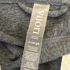 Vuori Halo Essential Hoodie VW226 Charcoal Heather Gray Womens XL Activewear thumbnail 3