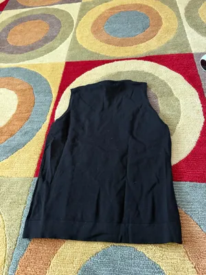 NWT August Silk Black Sleeveless Sweater Tank Top Women’s Size Medium thumbnail 4