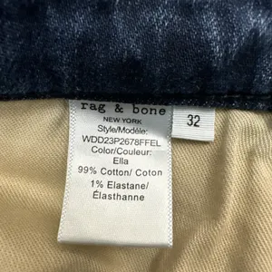 Rag & Bone Dre Low Rise Slim Boyfriend Jeans‎ Ankle Stretch Women's 32 x 30 thumbnail 5