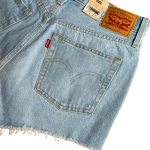 NWT Levi's 501 Original Fit High Rise Denim Distressed Shorts 28 thumbnail 9