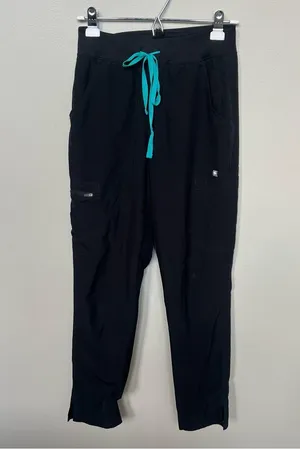 FIGS Yola Free X Lined Scrub Pants Black STYLE W23SW2007T Size Small Tall thumbnail 6