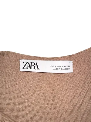 ZARA Knit Sleeveless Slip Maxi Dress SMALL thumbnail 4