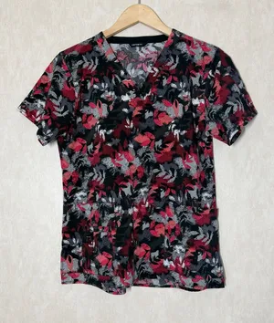 Carhartt Women’s Force Cross-Flex Modern Fit V-Neck Print Top Scrub M thumbnail 1