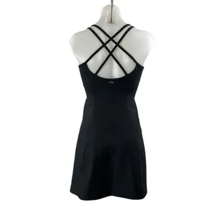 YPB Abercrombie & Fitch SculptLUX Black Sleeveless Tennis Mini Tank Dress Size S thumbnail 4