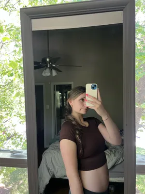aerie offline brown cropped top thumbnail 2