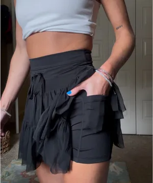 Popflex Tulle Skort Black Size XXS thumbnail 5