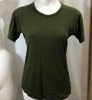 Madewell army green short sleeve T-shirt thumbnail 1