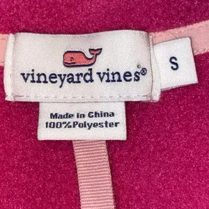 Vineyard Vines Pink Fleece Vest Womens Small Full Zip‎ Sherpa Preppy Outdoor thumbnail 5
