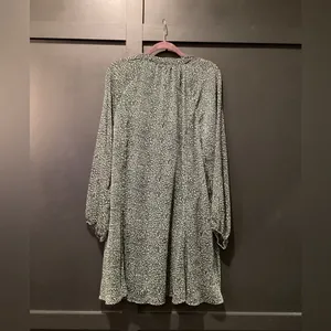 Joie Limited Edition Balloon Long Sleeve Green Flowy Chiffon Fall Dress Xxl thumbnail 5