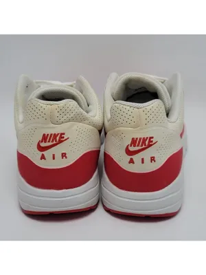 Men's Nike Air Max 1 Ultra Moire Sneakers Size 7.5 White Red thumbnail 5