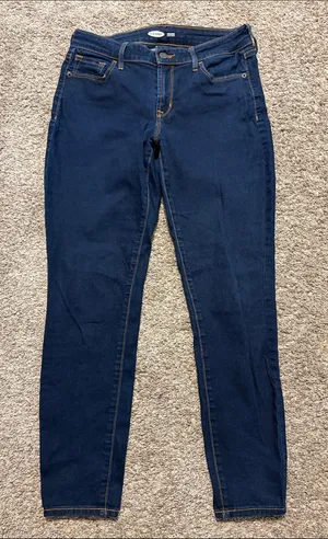 Old Navy Women’s Dark Wash‎ Rockstar Super Skinny Denim Jeans Size 6 Short thumbnail 1
