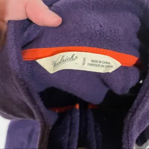 Woolrich Purple Sleeveless Full Zip Fleece Jacket Vest Size S‎ thumbnail 6