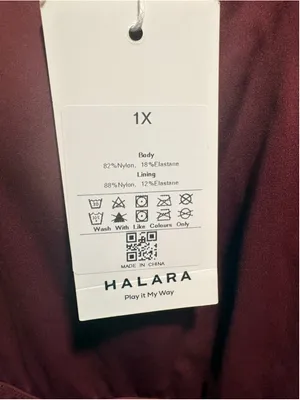 Halara Flare Low Support Dance Active Dress Easy Peezy Women’s Size 1X NWT Rouge thumbnail 5