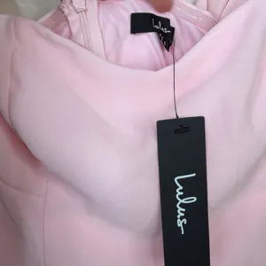 NEW Lulus Magical Magnetism Light Pink Off-the-Shoulder Chiffon Maxi Dress Small thumbnail 10
