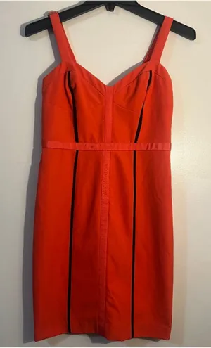 Rebecca Minkoff Orange Sheath Dress Size 0 Adjustable Straps thumbnail 1