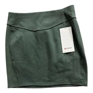 Lululemon Scuba HR Mini Skirt in Grey Eucalyptus thumbnail 1