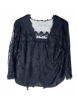 Women's Black Blouse thumbnail 3