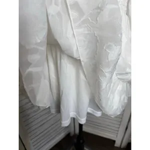 NWT BALTIC BORN Women's Med Ines Smocked Peplum Top White Fairy Romantic thumbnail 14