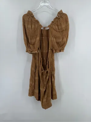 Free People Bask‎ In The Sun Tunic Dress Endless Summer Puff Sleeve Babydoll Xs thumbnail 3