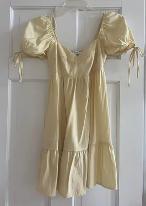 Mini Dress Yellow thumbnail 1