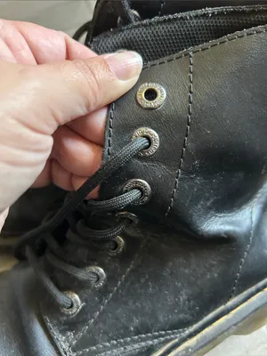 Dr. Martens Black Lace-Up Leather Boots thumbnail 9