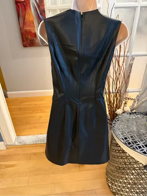 ✨NWT Abercrombie & Fitch Sleeveless Faux Leather Mini Dress XS✨ thumbnail 3