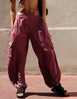 Free People Movement Final Stretch Pants in Clove Mauve thumbnail 1