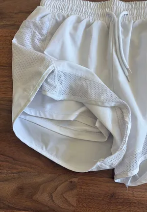 White Workout Shorts Size XS thumbnail 2