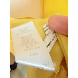 AMUR Maxi Dress Womens 6 Yellow‎ Pleated Cut-Out Ruffle Silk Chiffon Gown thumbnail 11