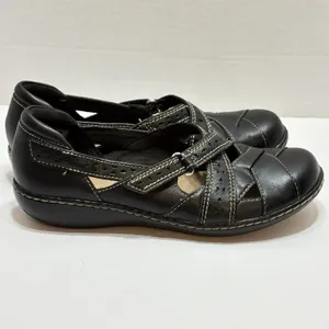 Clarks Women's Ashland Spin Q Leather Slip-on Loafers Shoes Size 8M thumbnail 2