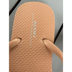 Old Navy Women Beige Pink T-Strap Sandals Partially Plant Based Size 8 thumbnail 6