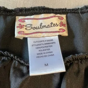 Soulmates Black Ruffled Smocked Jumpsuit thumbnail 5