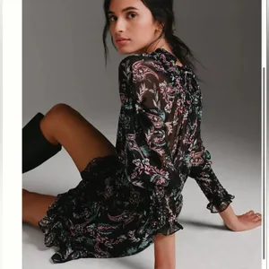 MISA Los Angeles Lexie Mini‎ Dress XS Silk Floral Boho Party Date Night Chic thumbnail 16
