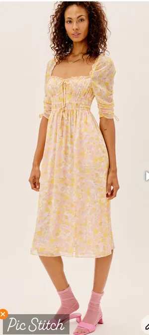 For Love & Lemons Eden Midi Dress thumbnail 1