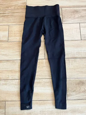 Womens Set Activ Black Leggings - S thumbnail 4