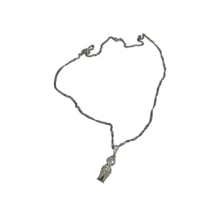 Boy charm necklace pendant 925 marking boy with overalls thumbnail 12
