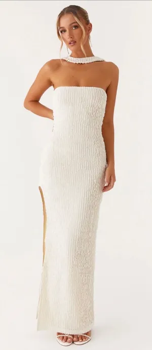 Peppermayo Sadie Maxi Dress - Ivory thumbnail 1