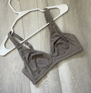 CUUP Plunge Bra micromodal wireless womens Tan (small D-E cup) comfy casual thumbnail 1