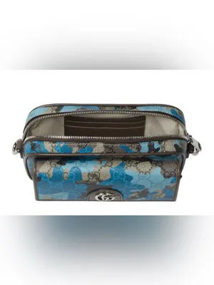 GUCCI GG Monogram Coated Marbled Fabric Shoulder Bag Crossbody Mini 855449 thumbnail 4